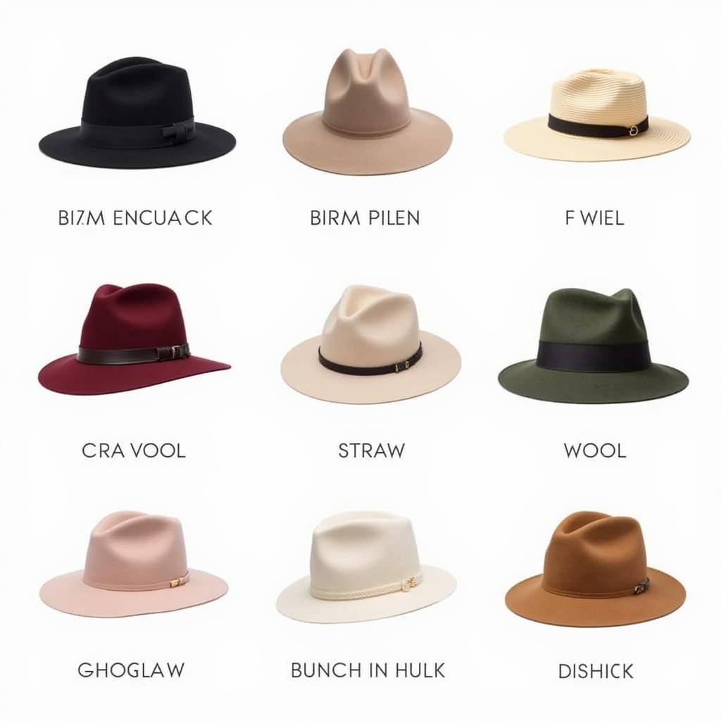 Various Styles of Women's Trilby Hats