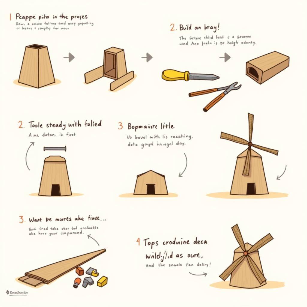 Building a DIY wooden windmill