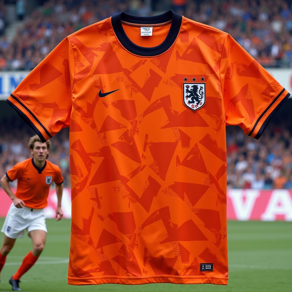 Marco van Basten wearing the 1988 Netherlands shirt