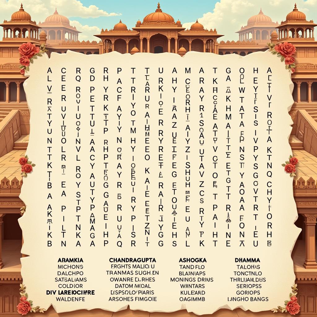 Ancient India Word Search: Discover the Mauryan Empire