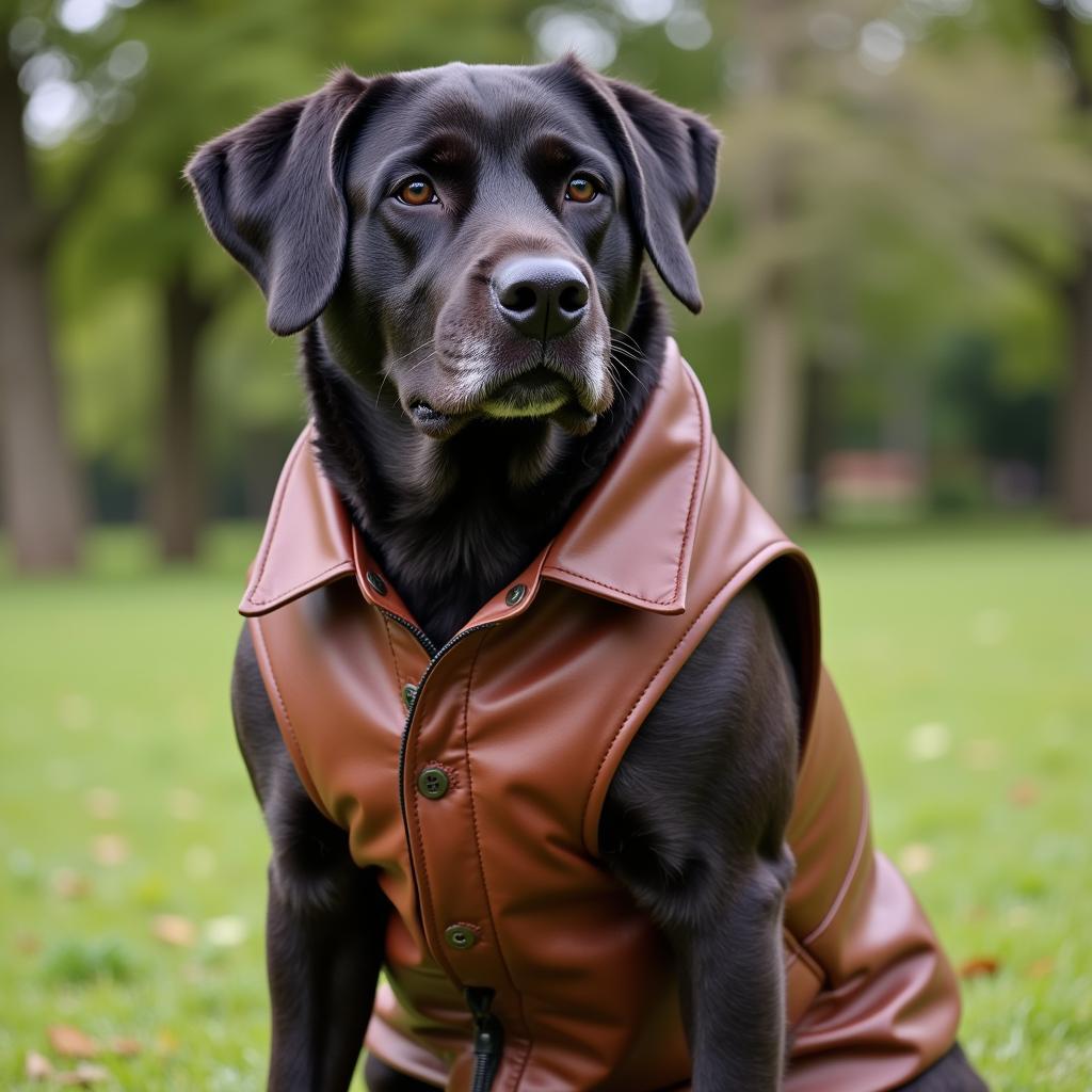 Leather Jacket for Large Dogs: Protection and Style