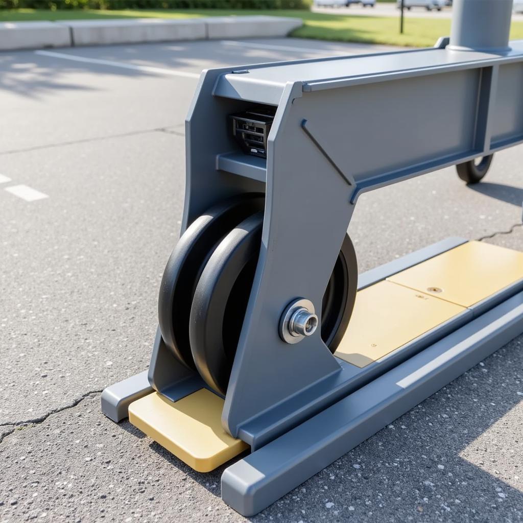 Gatekeeper shopping cart wheels with locking mechanism