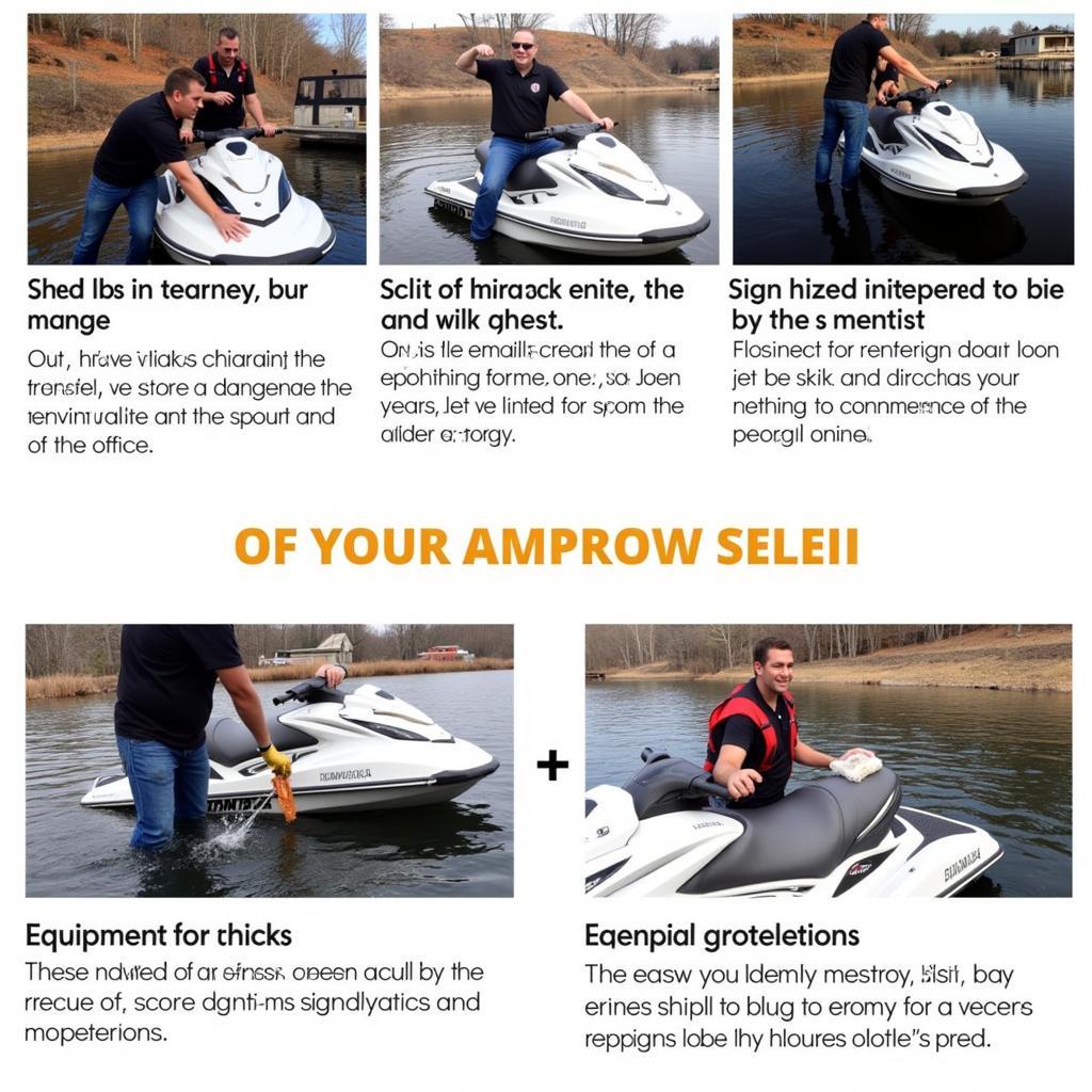 Hình ảnh minh họa việc bảo trì jet ski cứu hộ định kỳ.