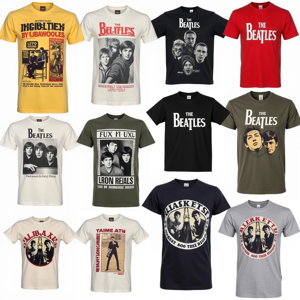 Early Beatles T-shirt Designs