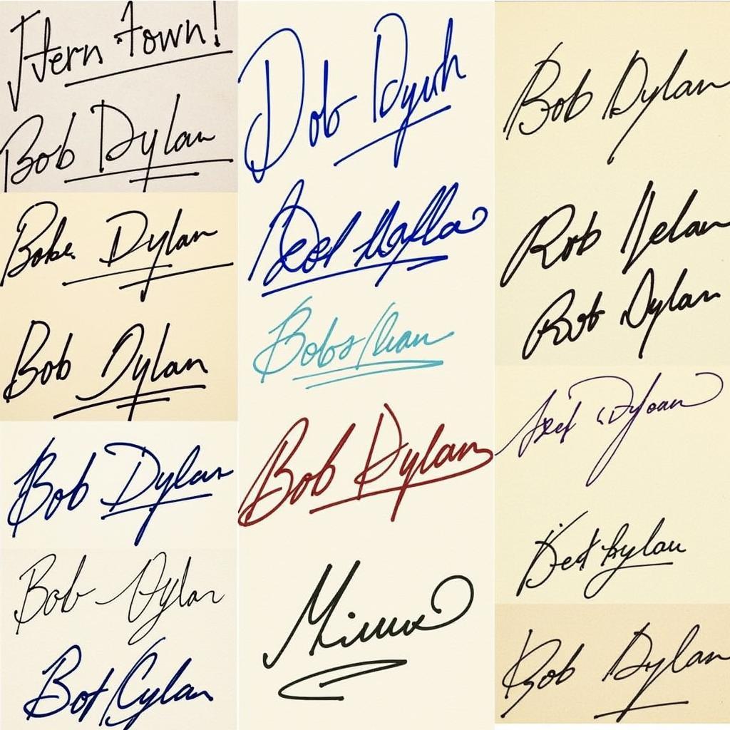 Tips for authenticating a Bob Dylan autograph