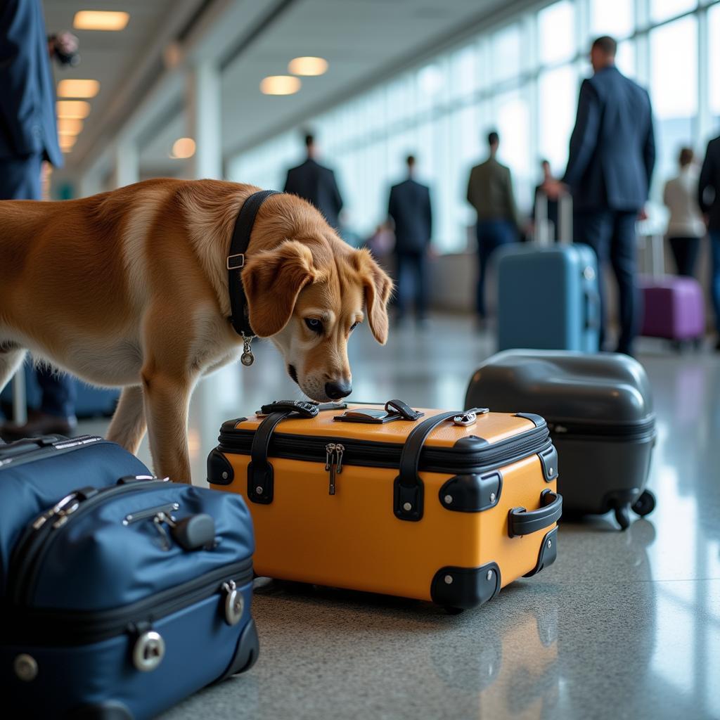 Bomb Scent Detection Canine