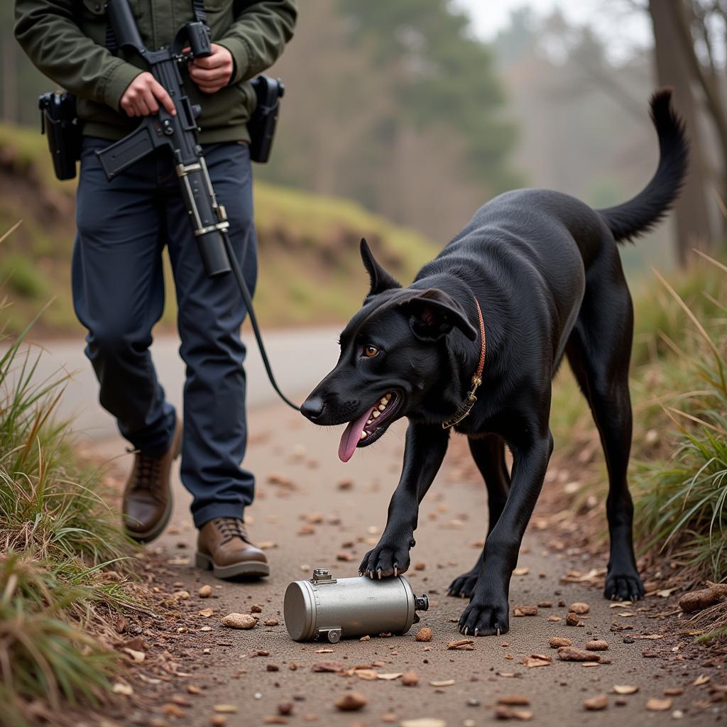 Bomb Scent Training Exercise