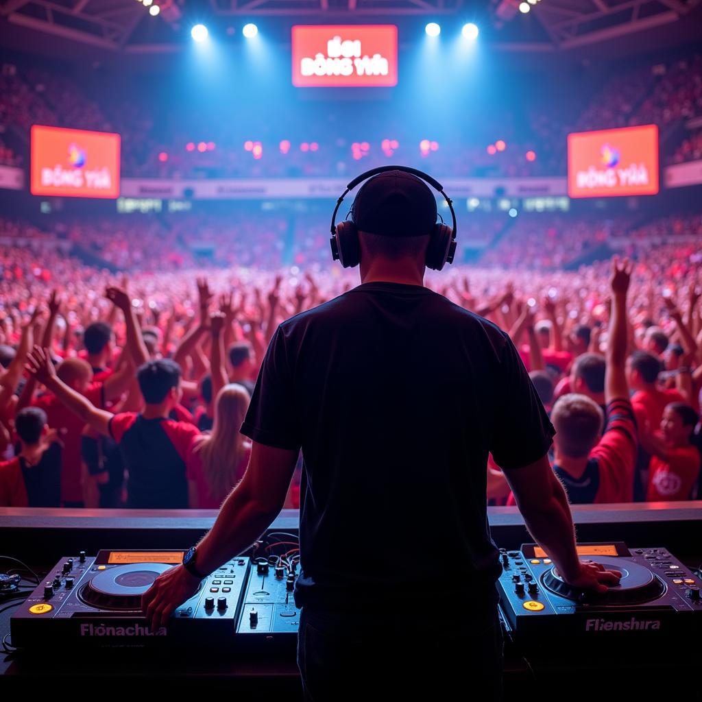 Bruce Phillip Miller DJ performing at "Đội Bóng Đá" Stadium