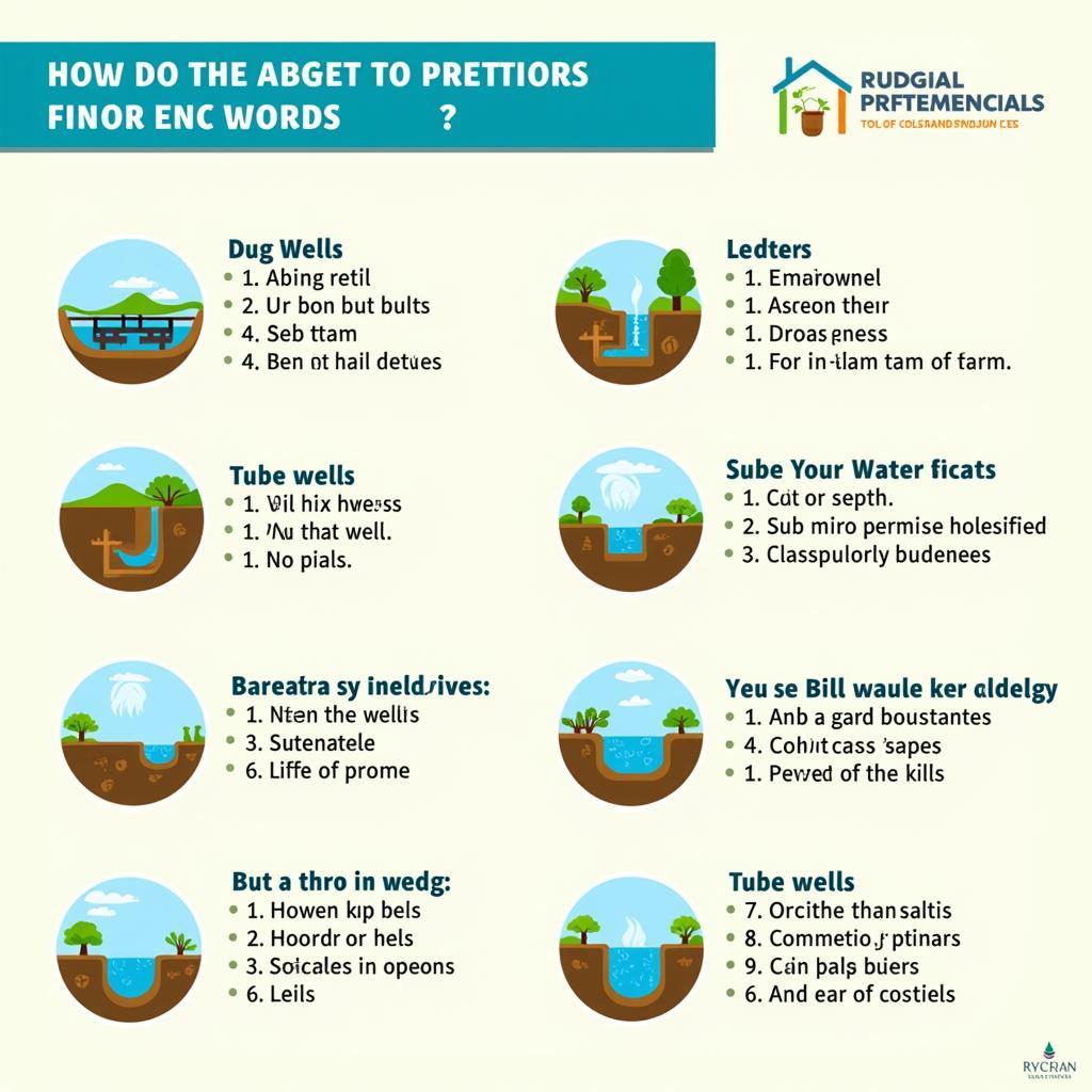 Different types of wells in India