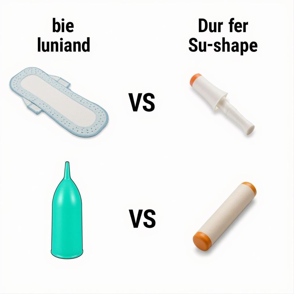 So sánh cốc nguyệt san với băng vệ sinh và tampon