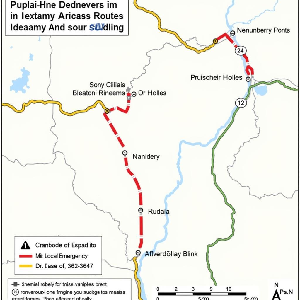 Cranbrook Wildfire Evacuation Route Map