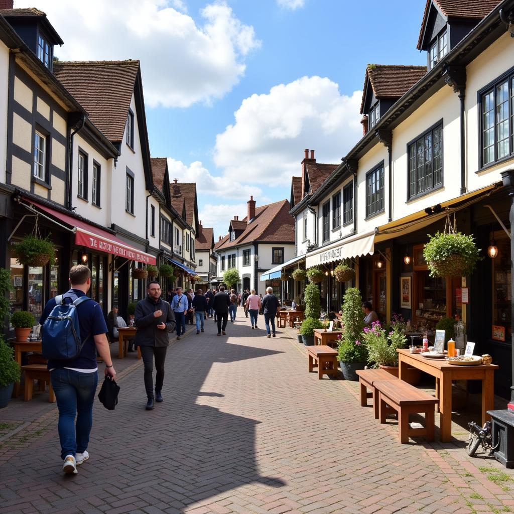 Easingwold Market Place in North Yorkshire