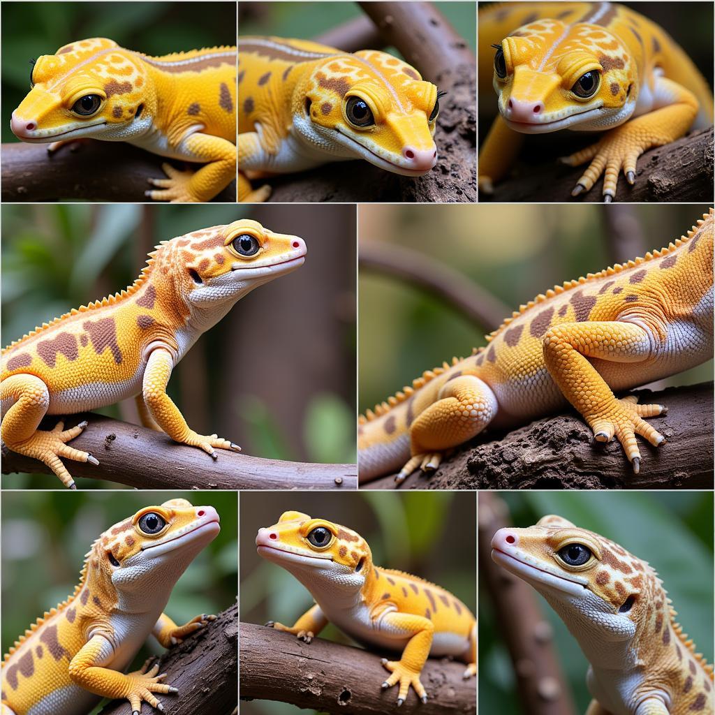 Various Fish Scale Gecko Morphs