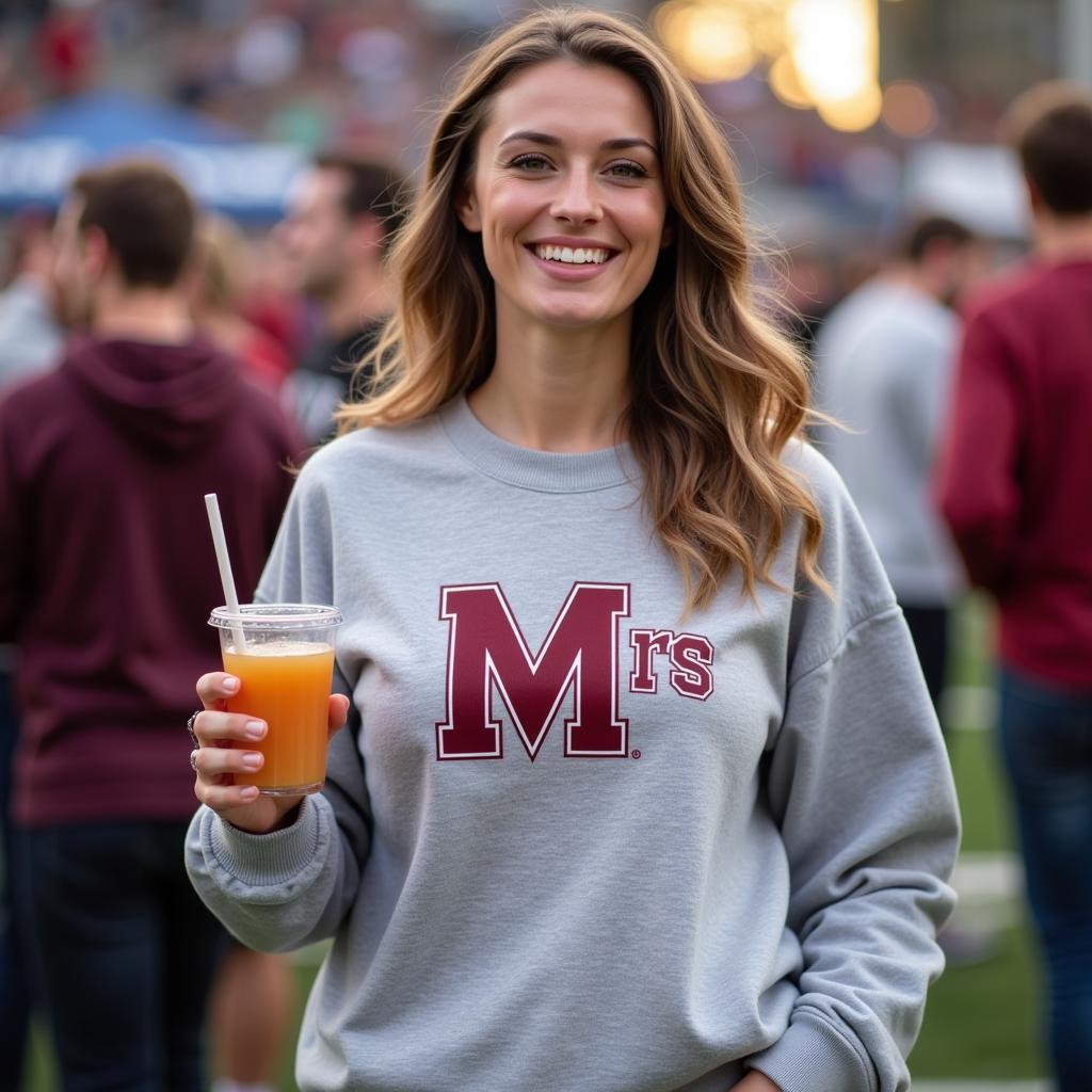 Future Mrs Sweatshirt on Game Day