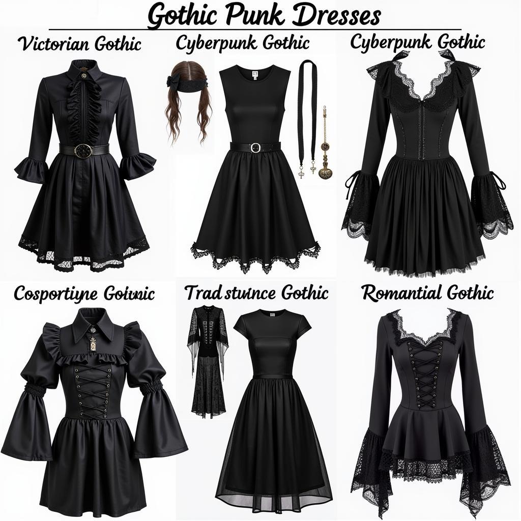 Different Styles of Gothic Punk Dresses