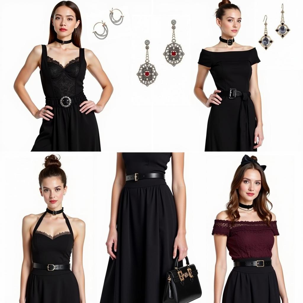 Accessories for gothic skirts