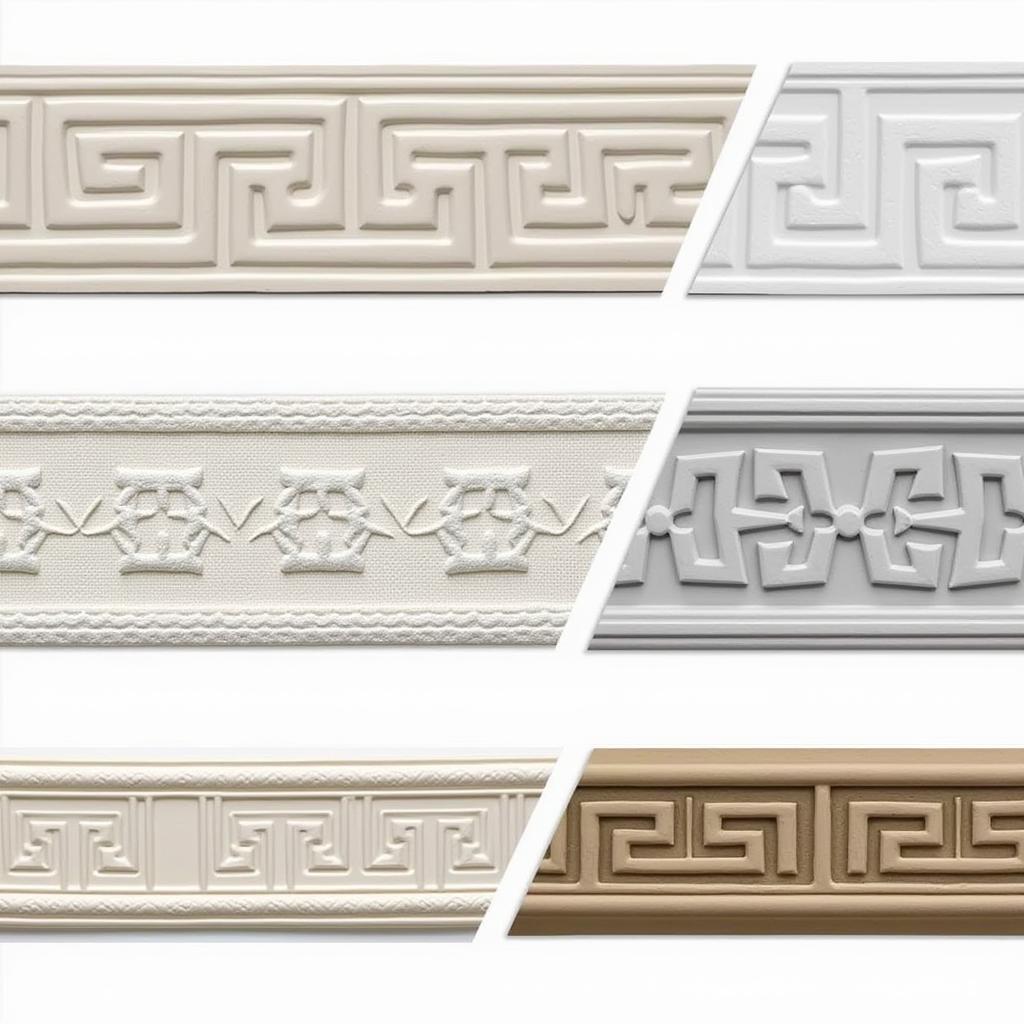 Different Materials for Greek Key Wall Borders