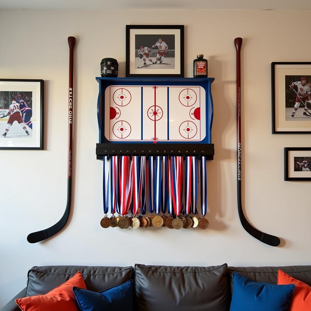 Creating a Stunning Hockey-Themed Display