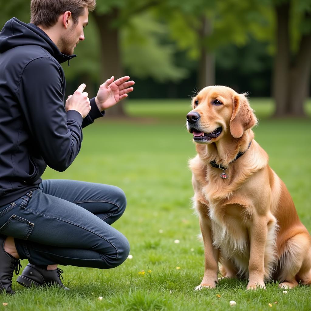 Training a Highland Golden Retriever