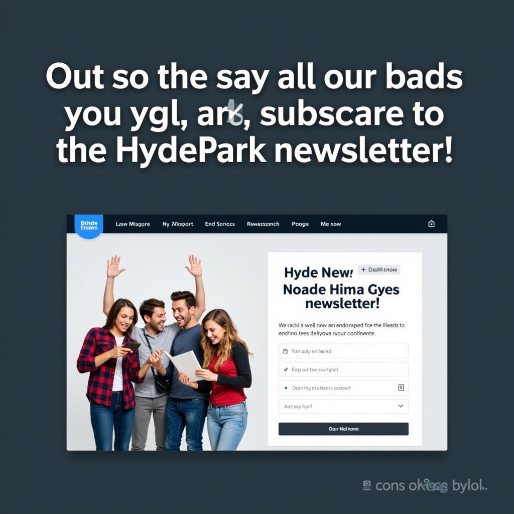 Hyde Park Newsletter: Đăng ký ngay hôm nay!