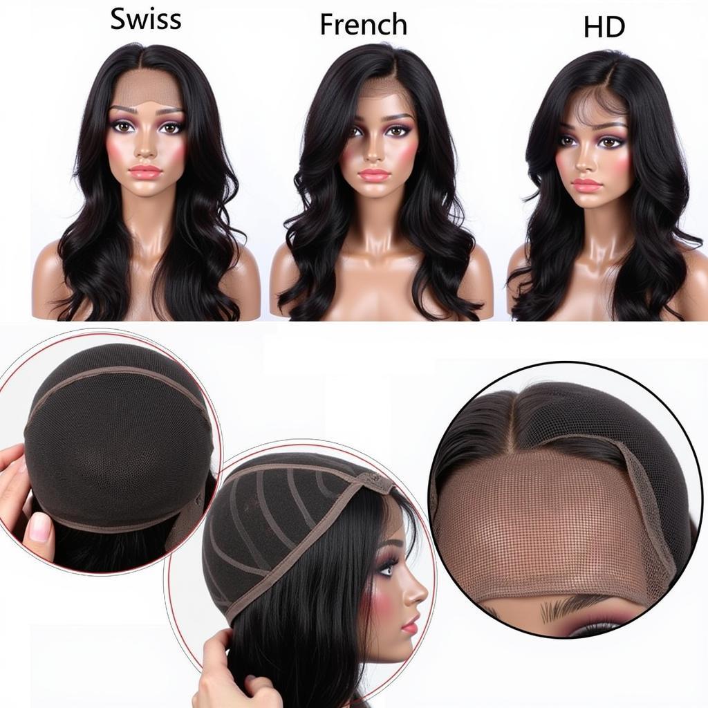 Different Types of Jet Black Lace Wigs