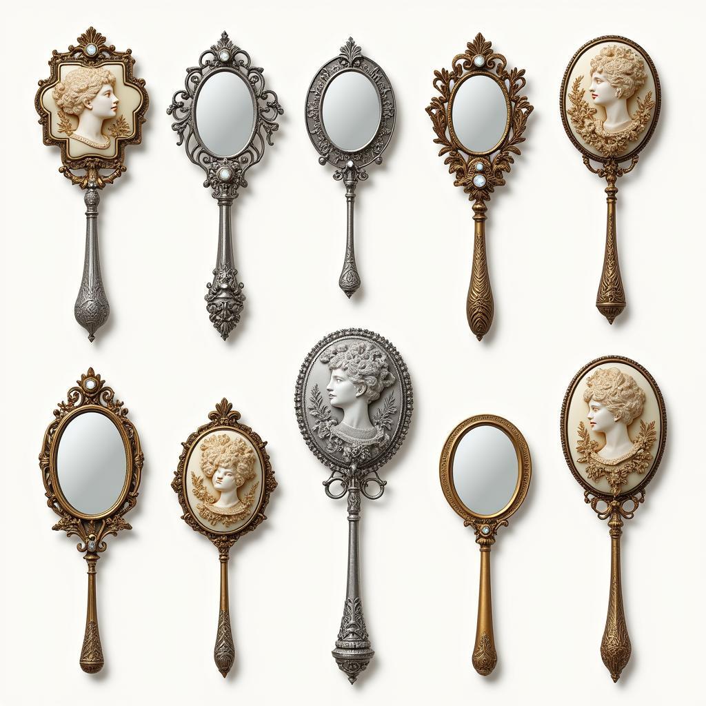 Marie Antoinette Hand Mirror Design