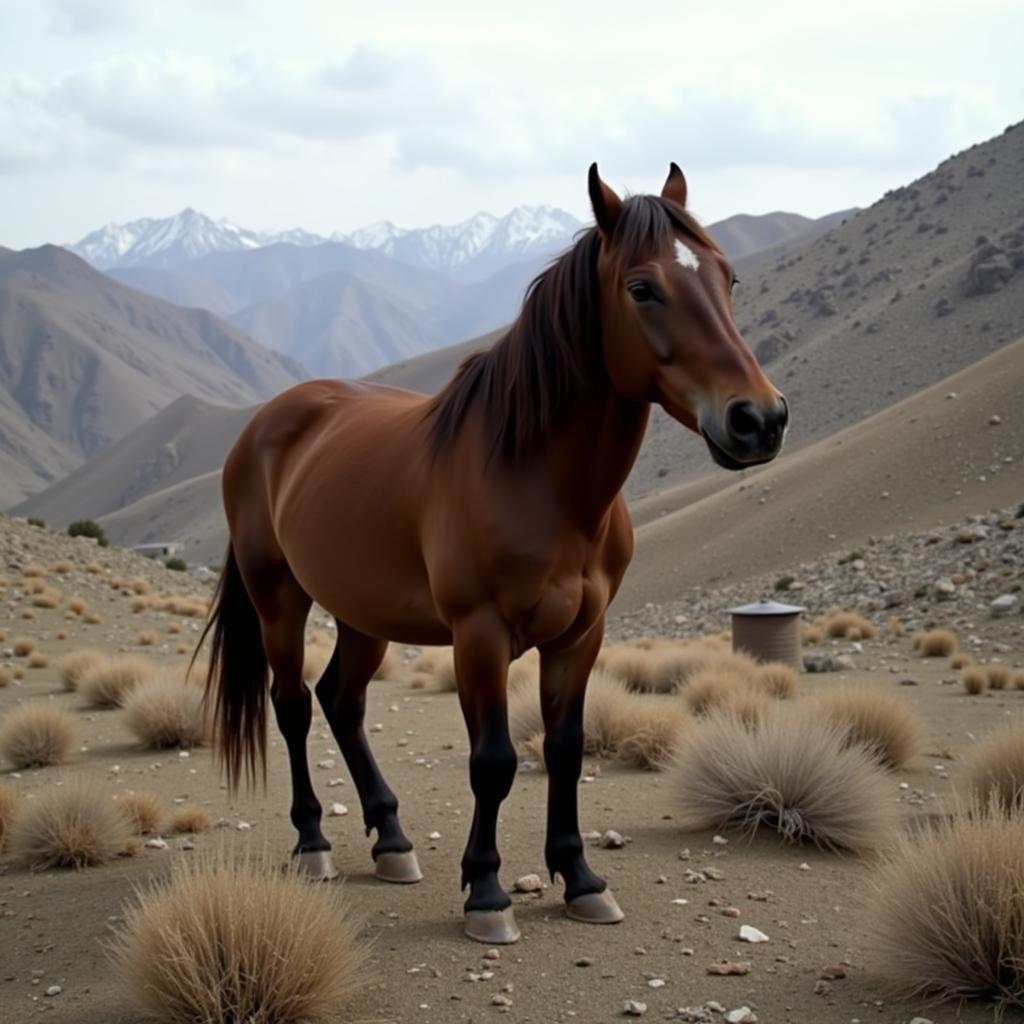 Ngựa uống rượu ở Kurdistan