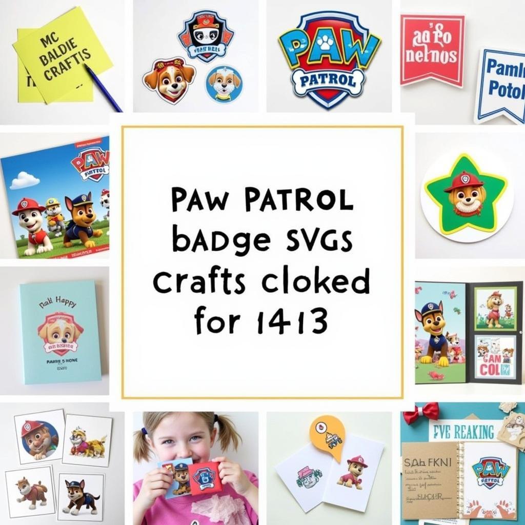 Paw Patrol Badge SVG Crafting Projects