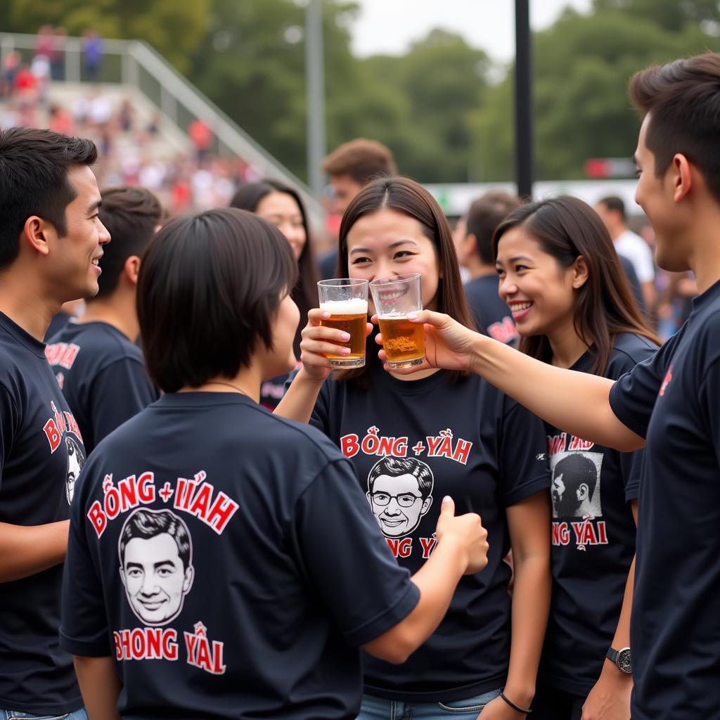 Fans Connecting Through President Drinking Shirts