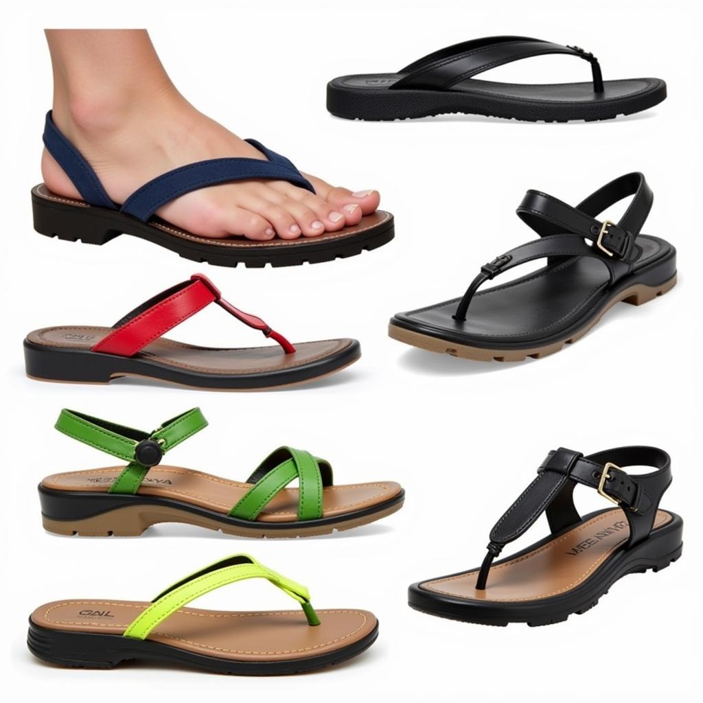 Diverse Designs of Recycled Tyre Sandals