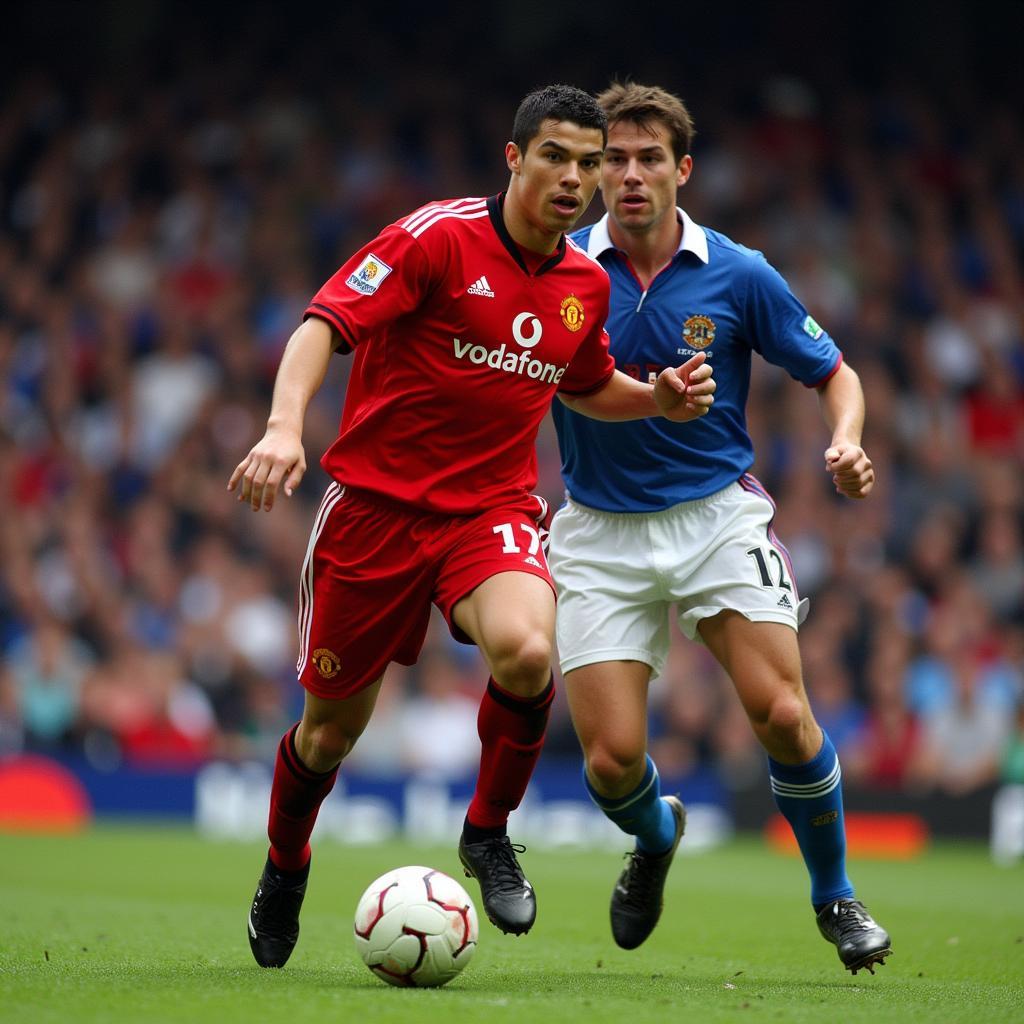 Ronaldo in Manchester United 2004 Jersey