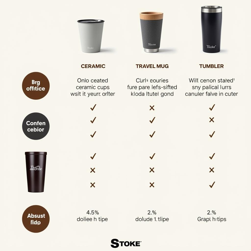 Comparing Different Stoke Coffee Cups