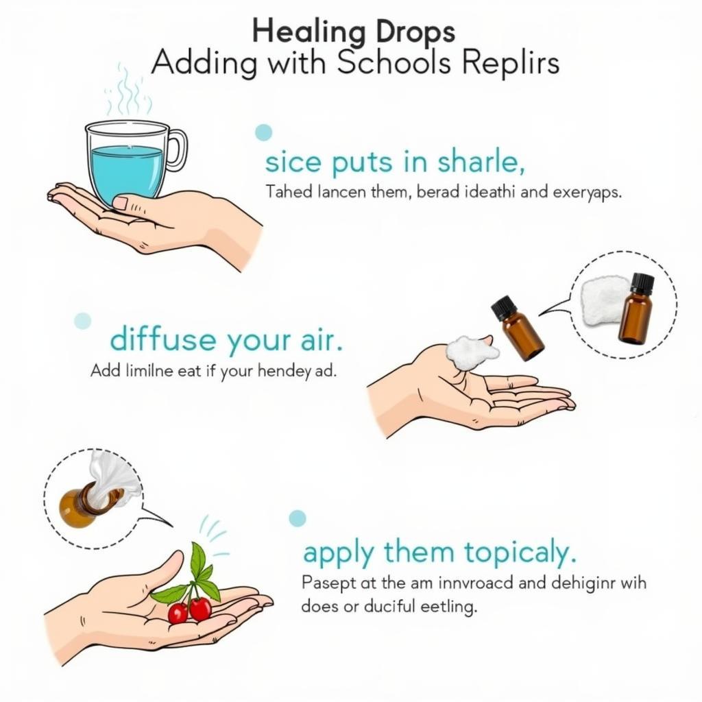 Sử dụng healing drops đúng cách