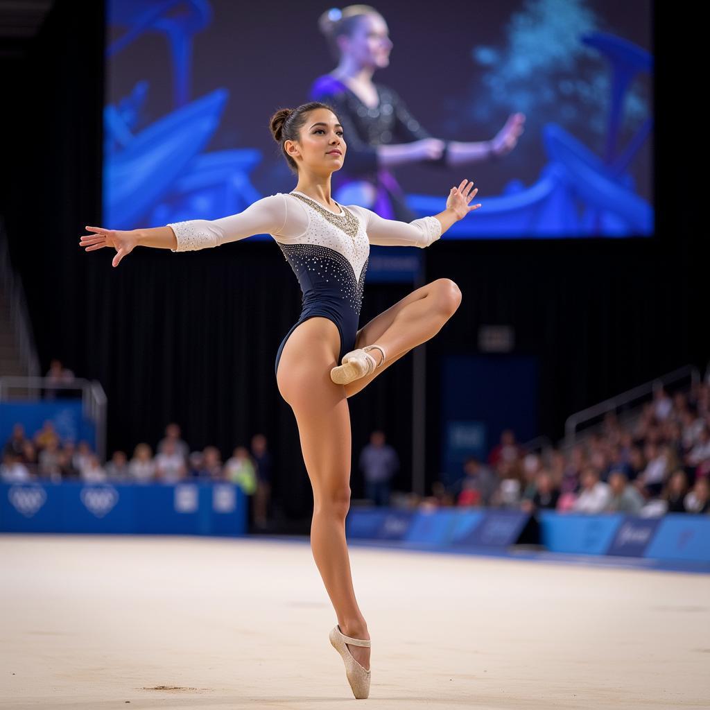 Gymnastics Floor Routine with Country Music and Dance