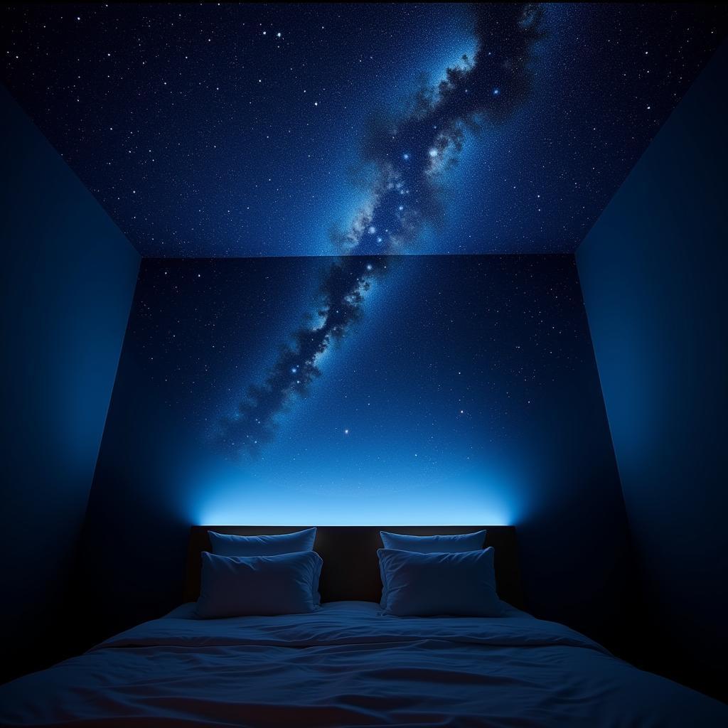 Starry Night Sky Ceiling Mural