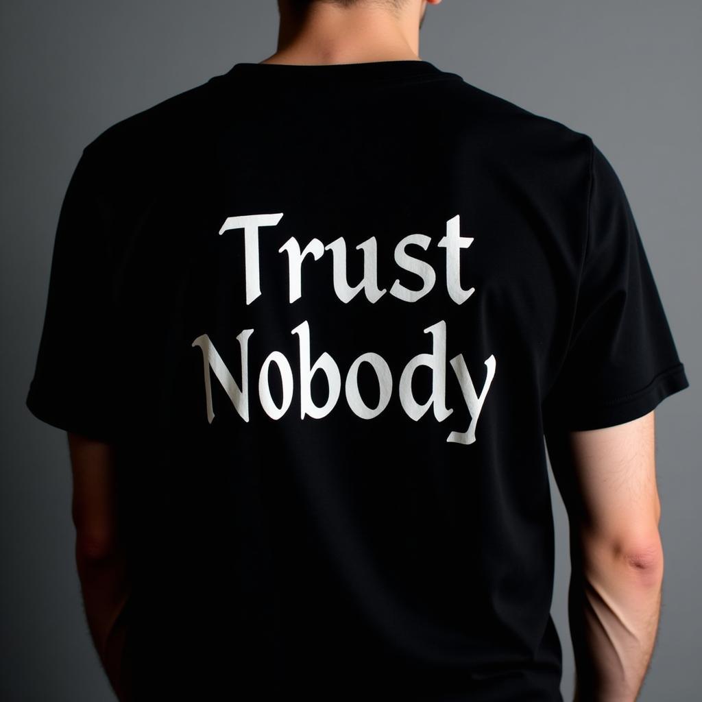 Meaning of Trust Nobody T-shirt