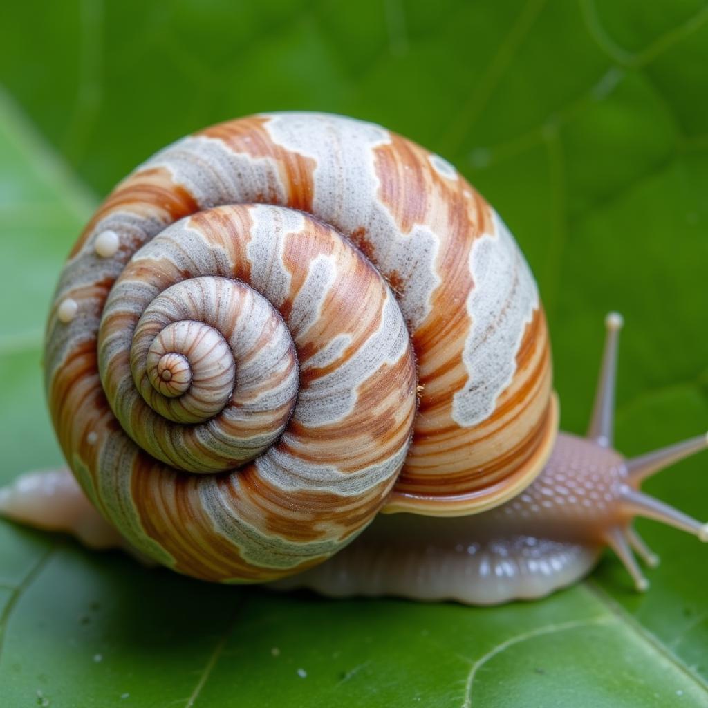 Snail shell turning white