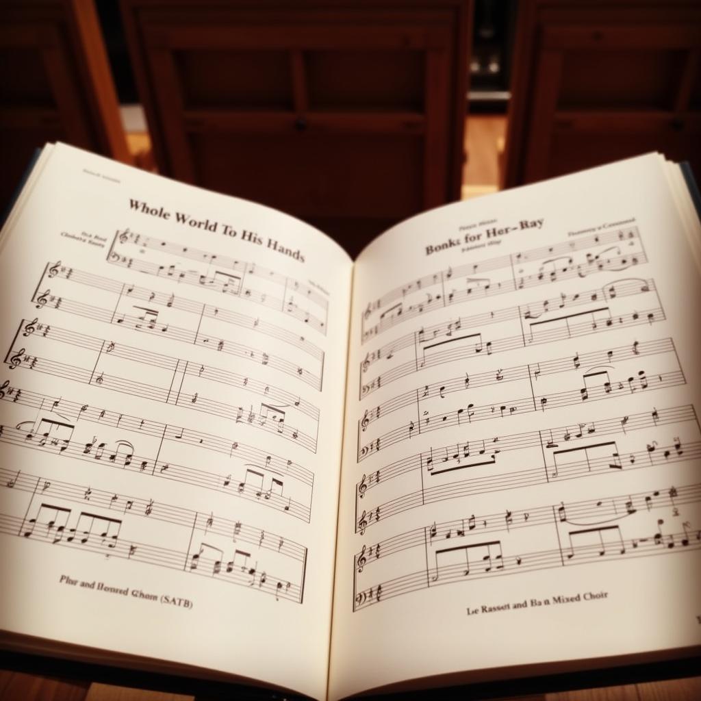 Choir Sheet Music for "Whole World in His Hands"