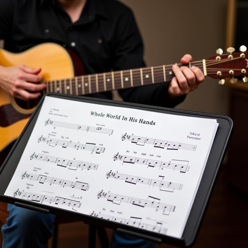 Guitar Sheet Music for "Whole World in His Hands"