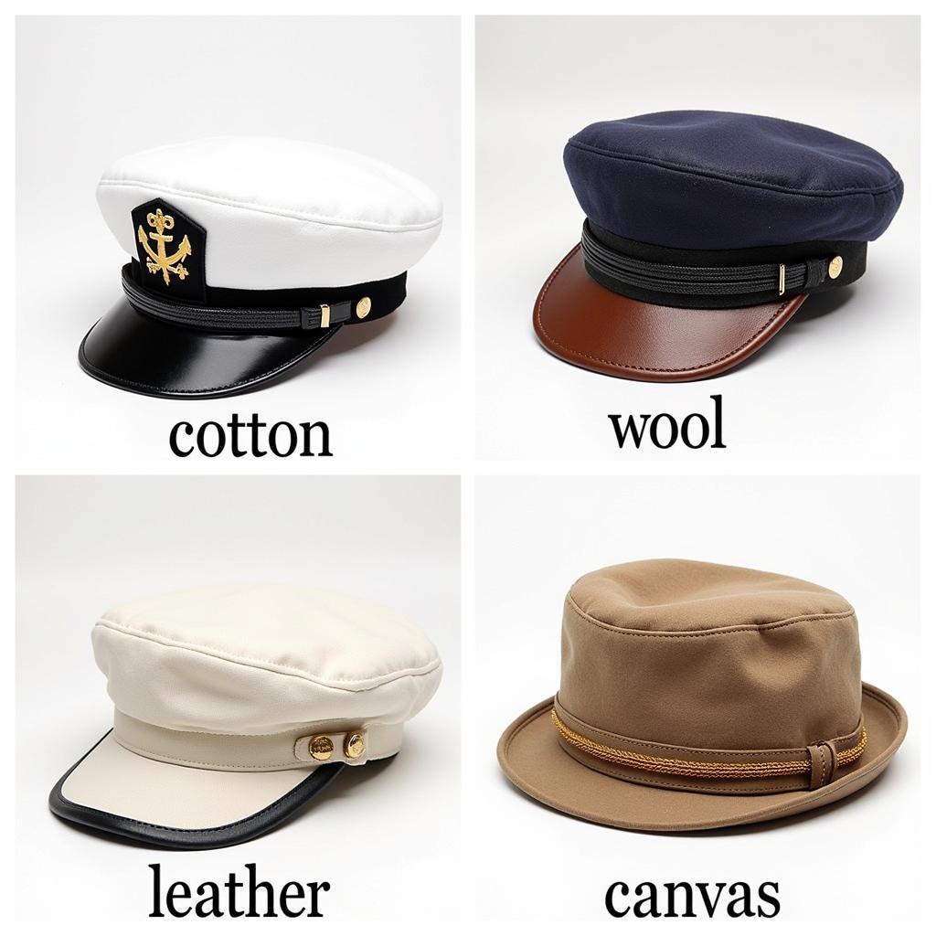 Materials for Womens Captain Hats